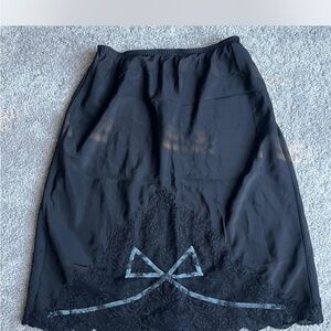 Elegant Black Lace Skirt